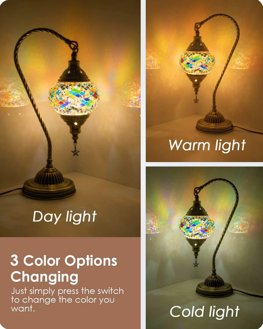 Handmade Mosaic Glass Table Lamp